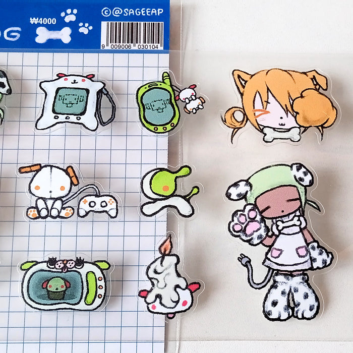 WAN WAN ROBO DOG STICKERS – SAGEEAP