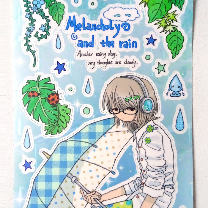 MELANCHOLY AND THE RAIN STICKERS – OOOCTOPUS