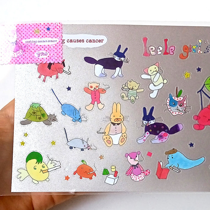 SMOKING ANIMALS STICKERS – NIPTONG