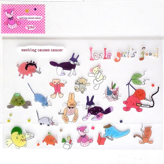 SMOKING ANIMALS STICKERS – NIPTONG