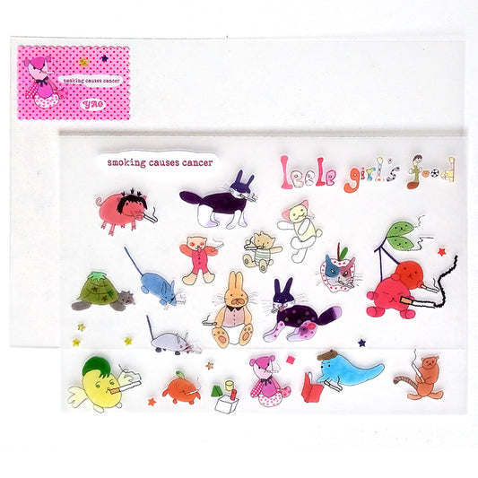 SMOKING ANIMALS STICKERS – NIPTONG