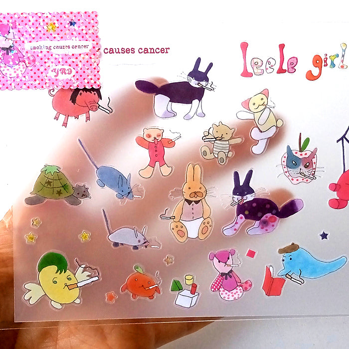 SMOKING ANIMALS STICKERS – NIPTONG