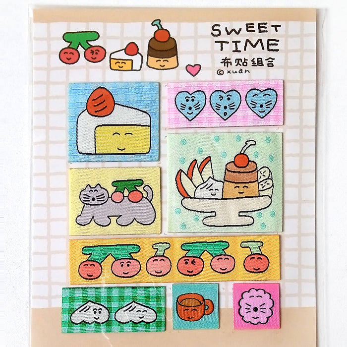 SWEET TIME FABRIC LABEL STICKERS – XUAN
