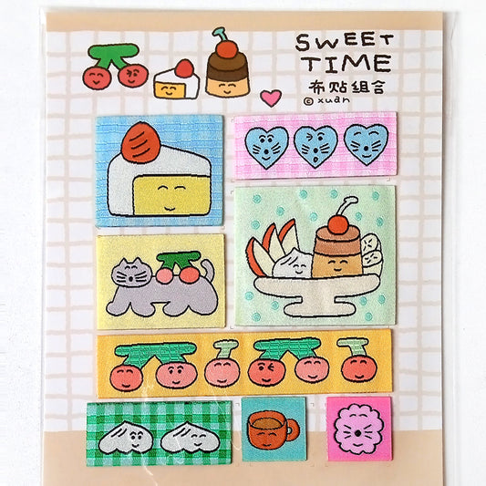 SWEET TIME FABRIC LABEL STICKERS – XUAN