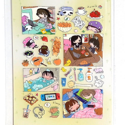 SLEEPOVER STICKERS – 7:45