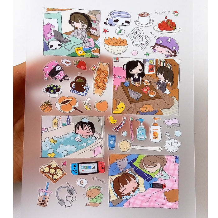 SLEEPOVER STICKERS – 7:45