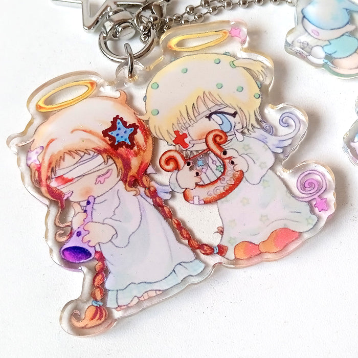 LULLABY ★ FLUTE & HARP KEYCHAIN – OLIWA