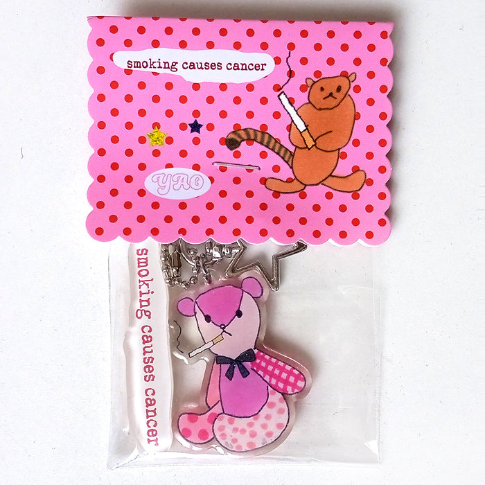 SMOKING TEDDY KEYCHAIN – NIPTONG