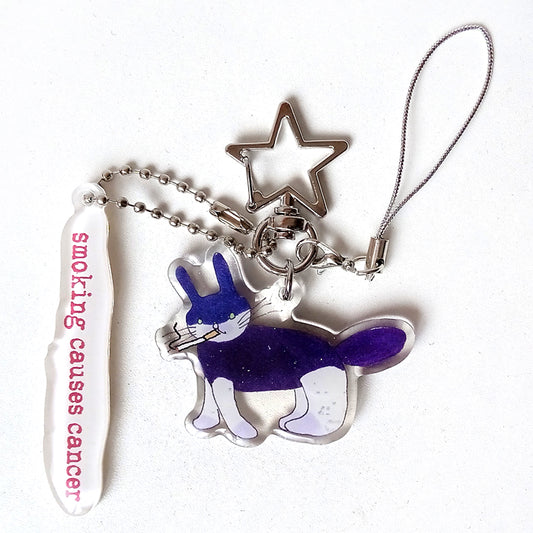 SMOKING CAT KEYCHAIN – NIPTONG