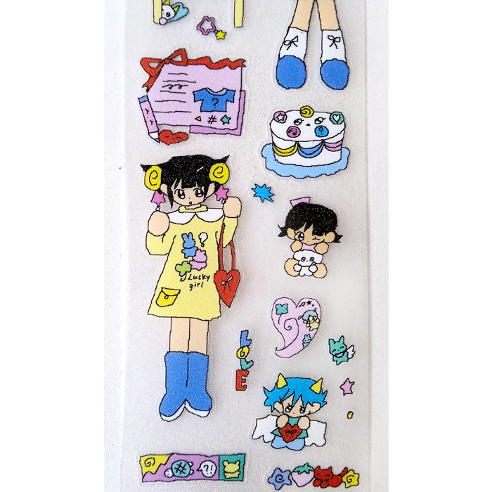 LUCKY GIRL STICKERS – CREAMHONEY
