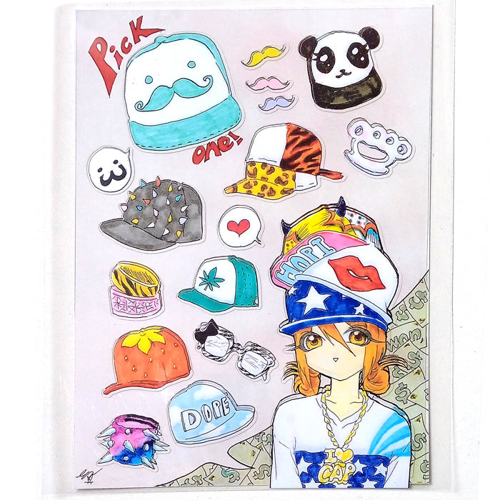PICK ONE! HAT STICKERS – HOPI