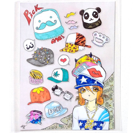 PICK ONE! HAT STICKERS – HOPI