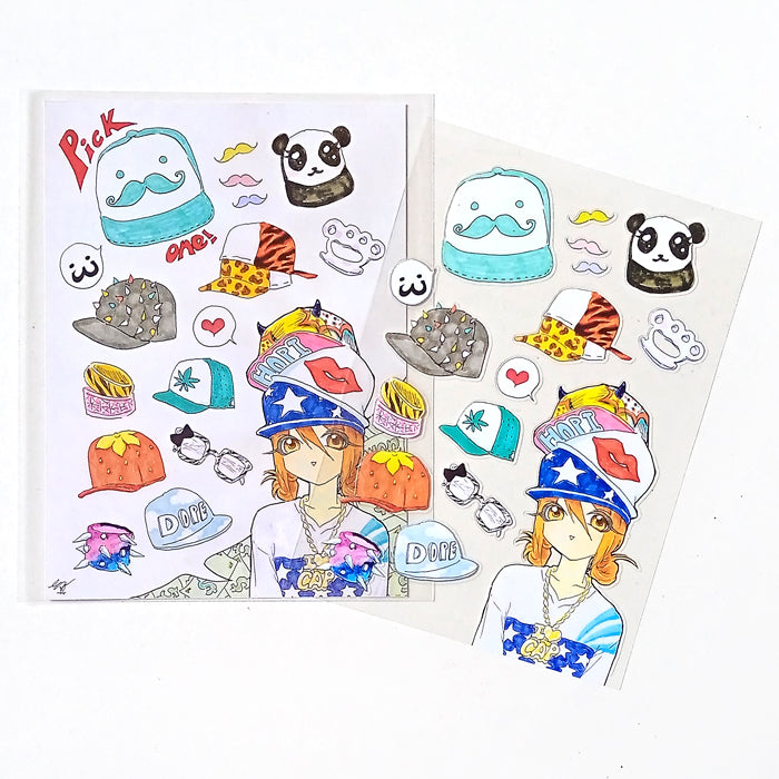 PICK ONE! HAT STICKERS – HOPI