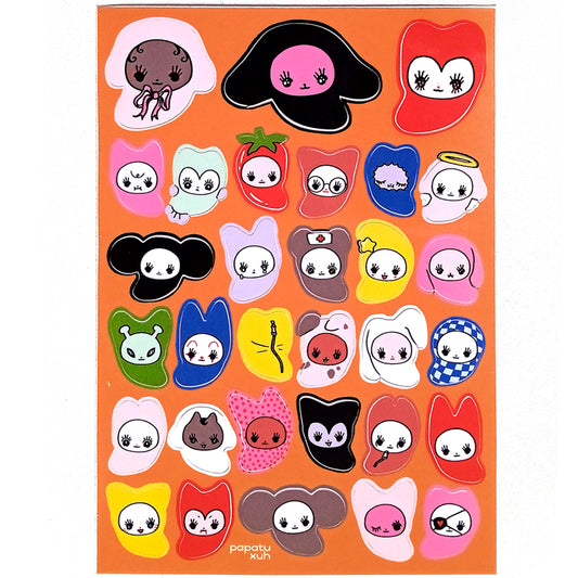 SLEEPING BAG BEANS STICKERS – XUH