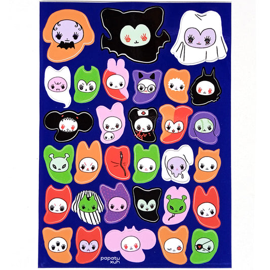 CREEPY SLEEPING BAG BEANS STICKERS – XUH