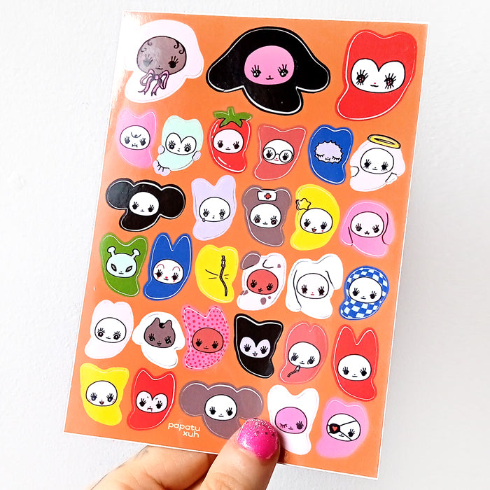 SLEEPING BAG BEANS STICKERS – XUH