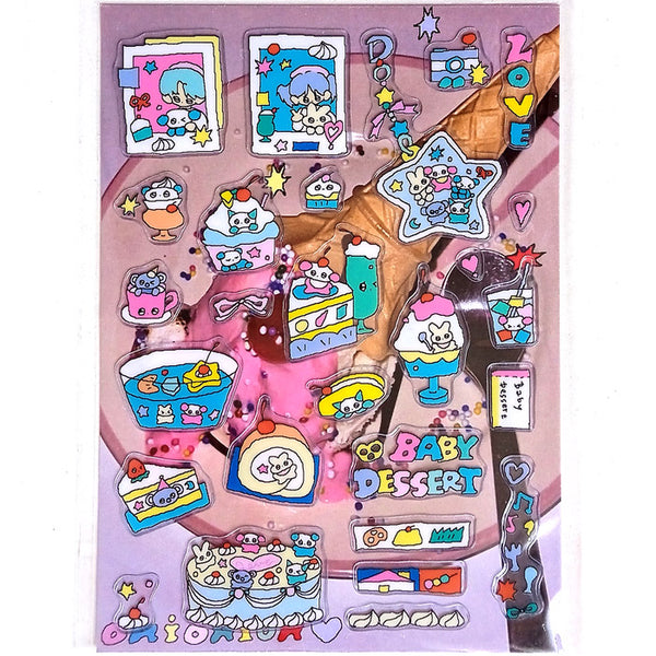 GATOSHOP ★ ICE CREAM CAKE 3D STICKERS – CREAMHONEY