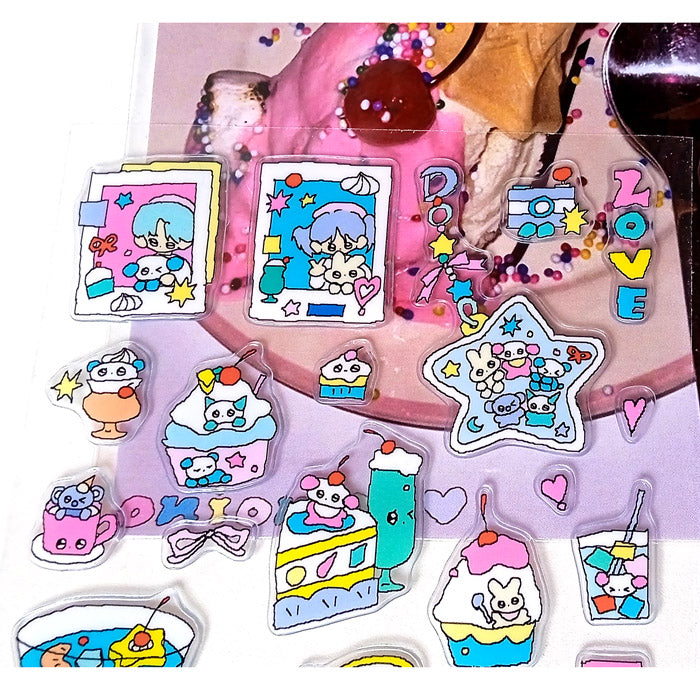 ICE CREAM CAKE 3D STICKERS – CREAMHONEY