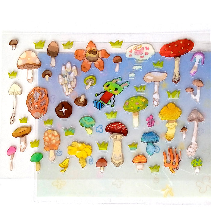 RABBIT MUSHROOM STICKERS – 9 WATERS STREET
