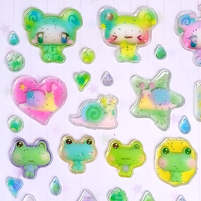 FROG 3D STICKERS – CARAMEL RAIN