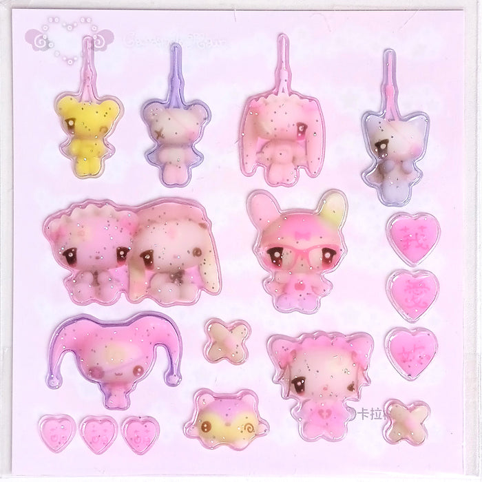 UNICORN 3D STICKERS – CARAMEL RAIN