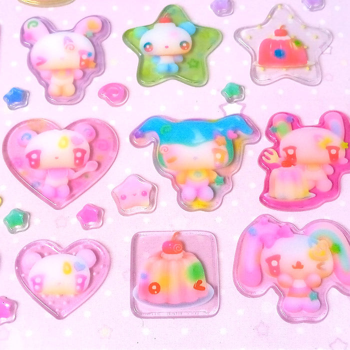 JELLY BUNNIES 3D STICKERS – CARAMEL RAIN