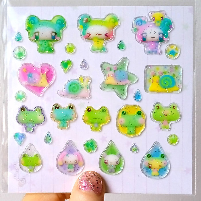 FROG 3D STICKERS – CARAMEL RAIN