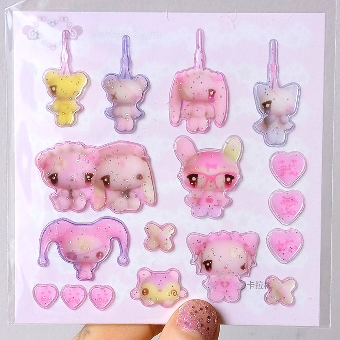 UNICORN 3D STICKERS – CARAMEL RAIN