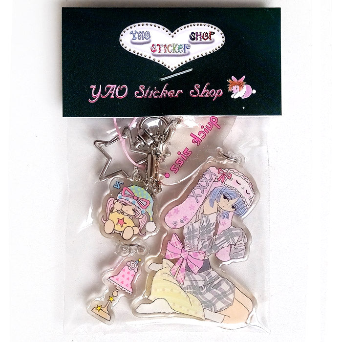 GATOSHOP ★ SLEEPY BUNNY KEYCHAIN – OOOCTOPUS