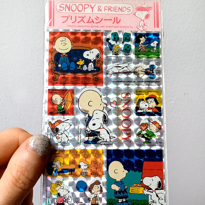 SNOOPY & FRIENDS STICKERS ★ HAPPY