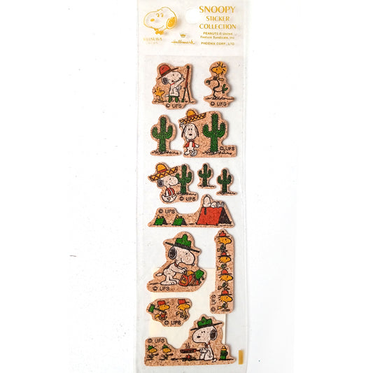 SNOOPY CORK STICKERS ★ CACTUS