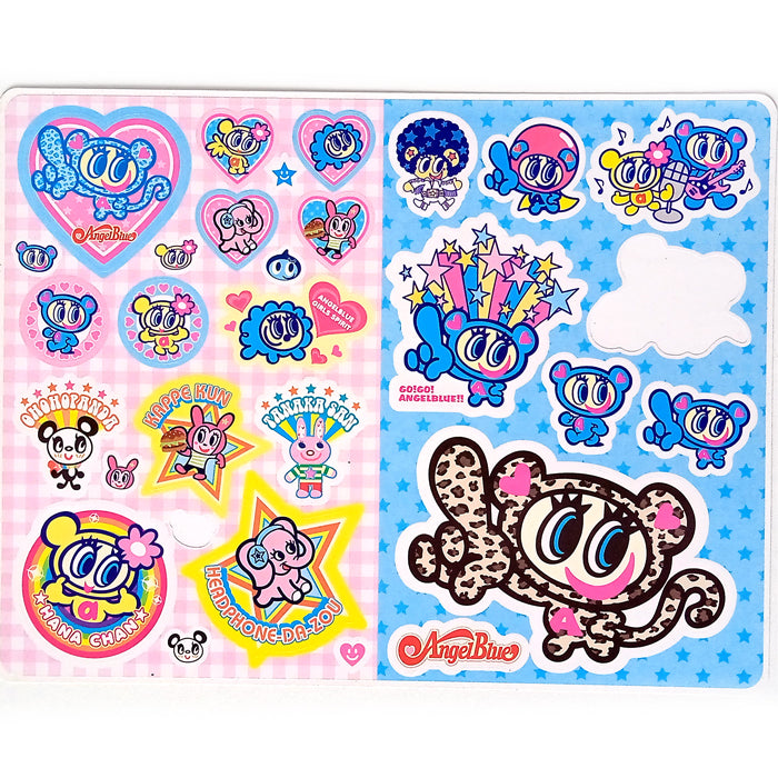 ANGEL BLUE VINTAGE STICKERS