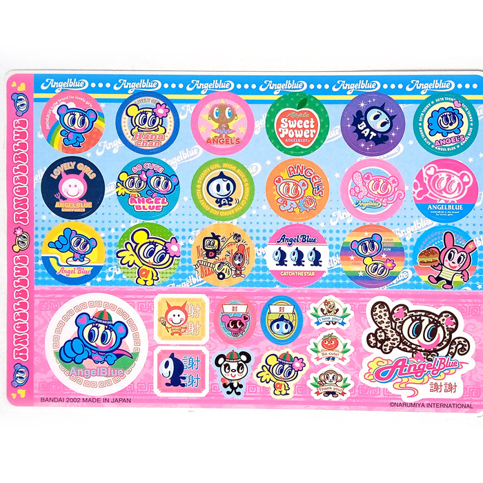 ANGEL BLUE VINTAGE STICKERS
