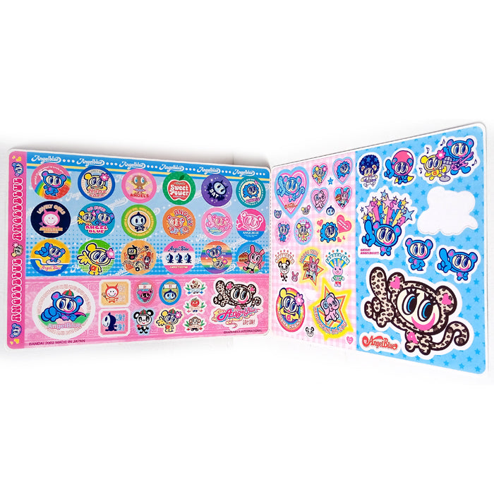 ANGEL BLUE VINTAGE STICKERS