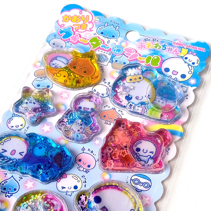 AWAWA-CHAN 3D LIQUID STICKERS