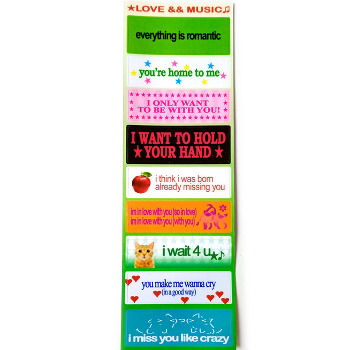 LOVE & MUSIC VOL.1 STICKERS – ONEBIUSTAR