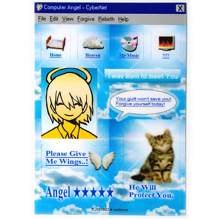 COMPUTER ANGEL STICKERS – ONEBIUSTAR