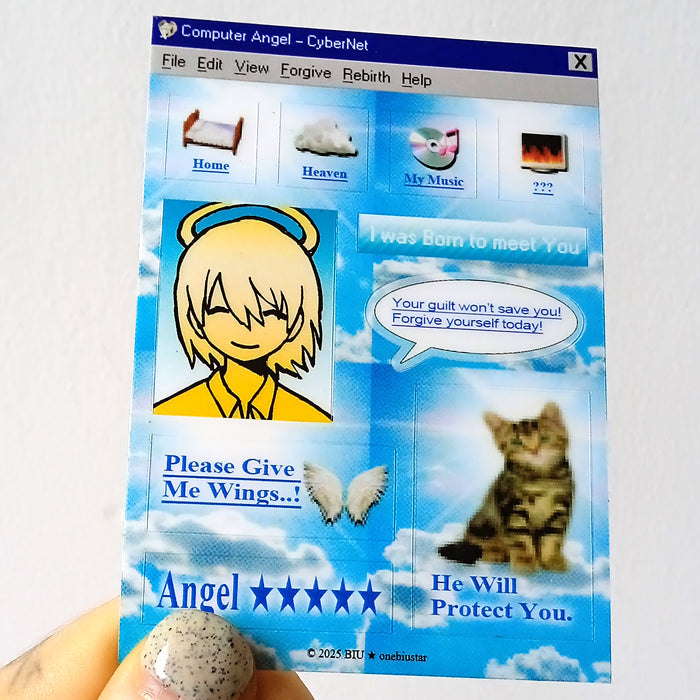 COMPUTER ANGEL STICKERS – ONEBIUSTAR