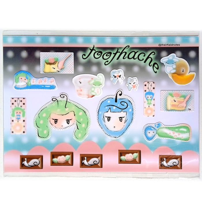 TOOTHACHE STICKERS – THEIRFIELDNOTES