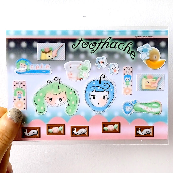 TOOTHACHE STICKERS – THEIRFIELDNOTES