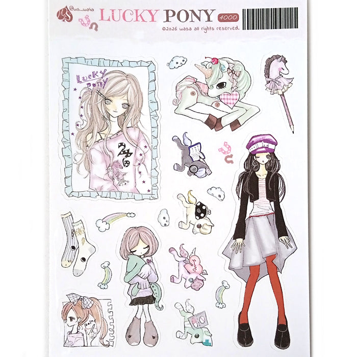 LUCKY PONY STICKERS – WASA