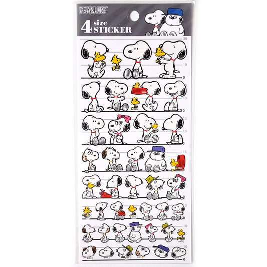 SNOOPY 4 SIZE STICKERS