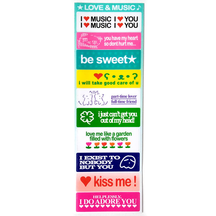LOVE & MUSIC VOL.2 STICKERS – ONEBIUSTAR