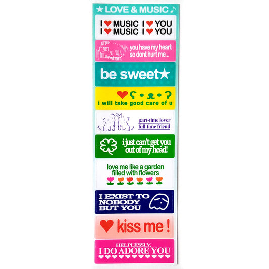 LOVE & MUSIC VOL.2 STICKERS – ONEBIUSTAR