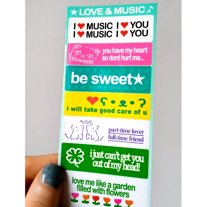 LOVE & MUSIC VOL.2 STICKERS – ONEBIUSTAR