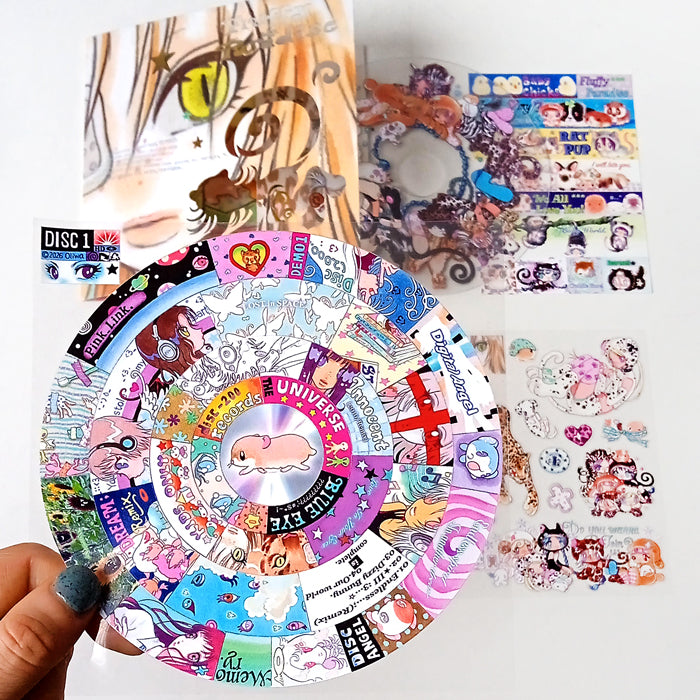 FLUFFY PARADISE CD STICKERS – OLIWA