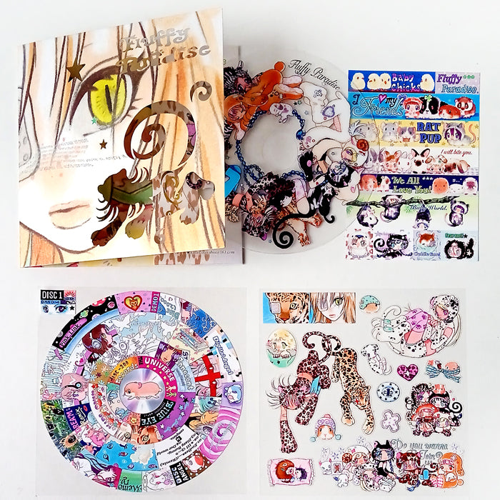 FLUFFY PARADISE CD STICKERS – OLIWA