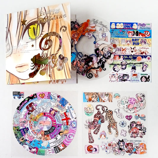 FLUFFY PARADISE CD STICKERS – OLIWA