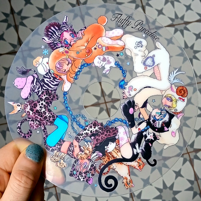 FLUFFY PARADISE CD STICKERS – OLIWA