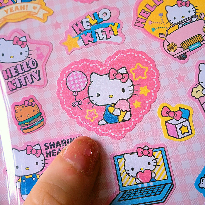 HELLO KITTY BADGE STICKERS